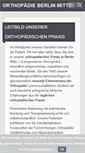 Mobile Screenshot of orthopaedie-berlin-mitte.de